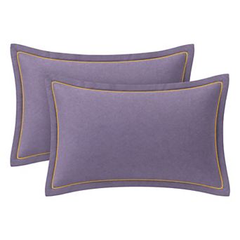 2 pc Cotton Pillowcase, Smooth Cooling Pillow Cases Envelope Closure, Durable Bedding Pillow