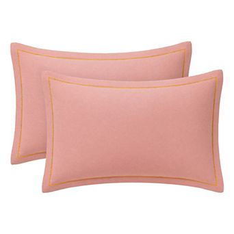 2 pc Cotton Pillowcase, Smooth Cooling Pillow Cases Envelope Closure, Durable Bedding Pillow