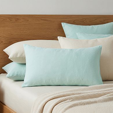 2 Pack Cotton Pillowcase, Smooth Pillowcases Envelope Closure, Durable Bedding Pillowcases