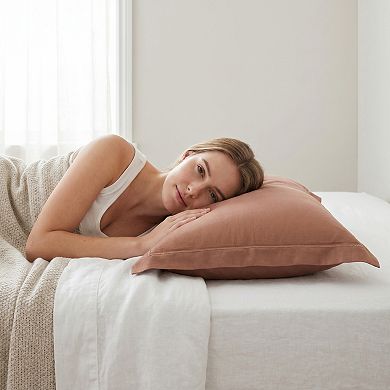 2 Pack Cotton Pillowcase, Cooling Envelope Closure, Wrinkle Resistant Bedding Pillowcases