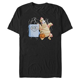 Big & Tall Nickelodeon SpongeBob And Patrick Trick Or Treaters Halloween Graphic Tee
