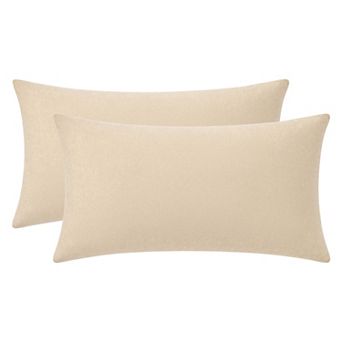 2 Pure Cotton Pillowcases, Smooth and Cool, Envelope-style Closure Wrinkle-resistant Pillowcases