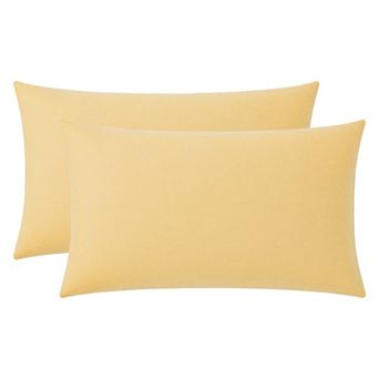 2 Pure Cotton Pillowcases, Smooth and Cool, Envelope-style Closure Wrinkle-resistant Pillowcases
