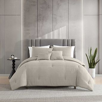 Kenneth Cole Variegated Waffle Comforter Set