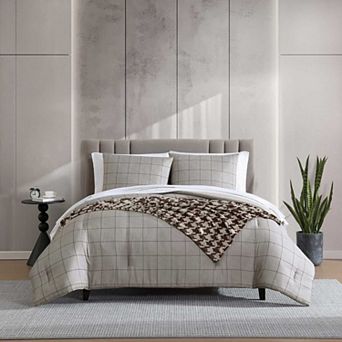Kenneth Cole Holden Grid Comforter Set