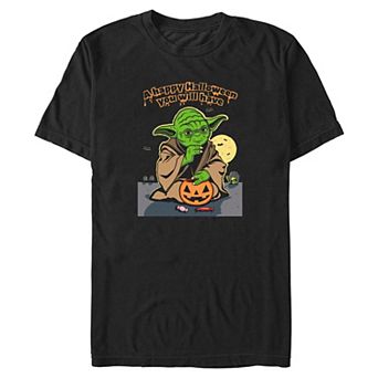 Big & Tall Star Wars Yoda Happy Halloween Graphic Tee