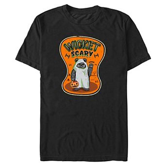 Big & Tall Star Wars Ewok Wicket Scary Graphic Tee