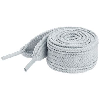 1 Pair Flat Thick Shoelaces Wide Solid Color Strings for Sneakers 47.24"