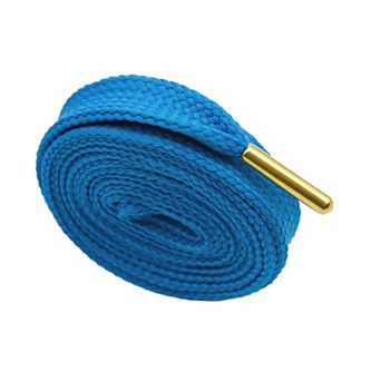 1 Pair Solid Color Flat Shoelaces Thick with Metal Tips for Sneakers 39.37"