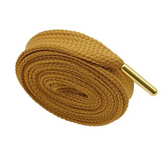 1 Pair Solid Color Flat Shoelaces Thick with Metal Tips for Sneakers 39.37"