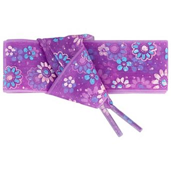 1 Pair Colorful Flower Print Flat Mesh Shoe Laces Casual 39.4"