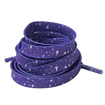 2 Pairs Flat Colorful Splash Color Print Shoe Laces for Sneakers 55.12"