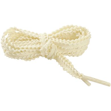 1 Pair Flounce Elastic Curly Woven Flat Shoelaces for Sneakers 47.2"