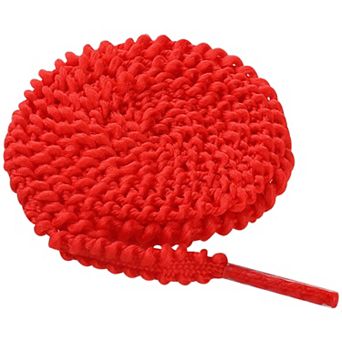 1 Pair Flounce Elastic Curly Woven Flat Shoelaces for Sneakers 47.2"