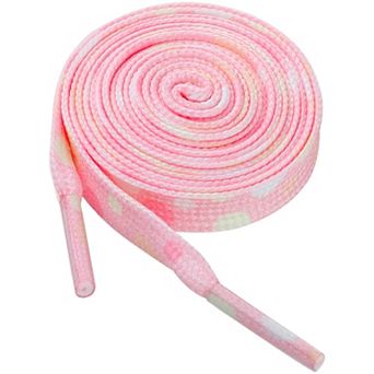 1 Pair Flat Strings Colorful Polka Dot Shoelaces for Sneakers 47.2"