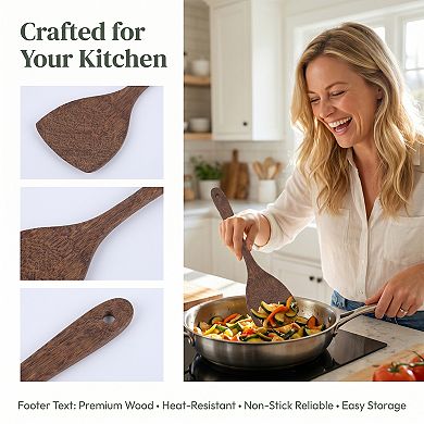 13.4"x3.5" Heat-Resistant Kitchen Spatula, Ideal for Flipping, Frying & Serving