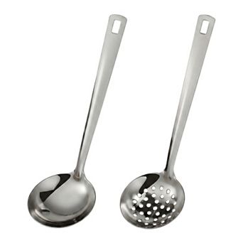 Cooking Utensil Set, Stainless Steel Kitchen Utensils, Cooking Spoon for Non Stick Cookware