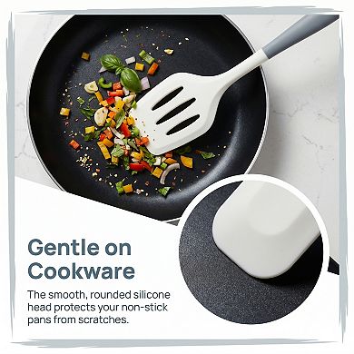 12"x3.1" Heat-Resistant Kitchen Spatula, Dishwasher Safe for Frying & Serving