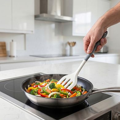 12"x3.1" Heat-Resistant Kitchen Spatula, Dishwasher Safe for Frying & Serving