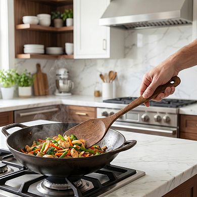 12"x3" Heat-Resistant Kitchen Spatula, Ideal for Flipping, Frying & Serving