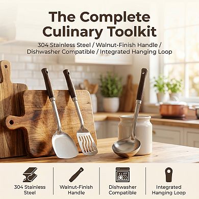 3 Pcs Spatula Set, 3 Pack Kitchen Spatula, Heat-Resistant Cooking Utensils, Dishwasher Safe