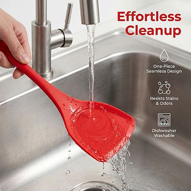 13.8"x3.9" Heat-Resistant Kitchen Spatula, Dishwasher Safe, Ideal for Flipping