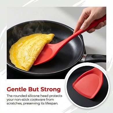 13.8"x3.9" Heat-Resistant Kitchen Spatula, Dishwasher Safe, Ideal for Flipping