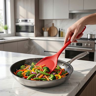 13.8"x3.9" Heat-Resistant Kitchen Spatula, Dishwasher Safe, Ideal for Flipping