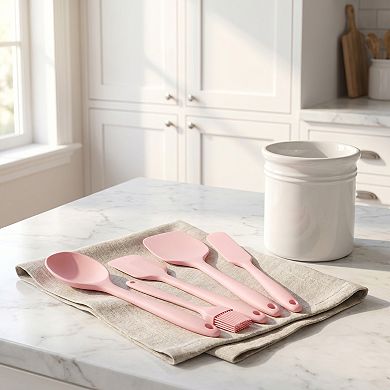 Spatula Set, 6 Pack Kitchen Spatula, Heat-Resistant Cooking Utensils, Dishwasher Safe