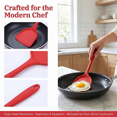 12.8x3.7 inch Spatula, 1 Pack Kitchen Spatula, Heat-Resistant Cooking Utensils