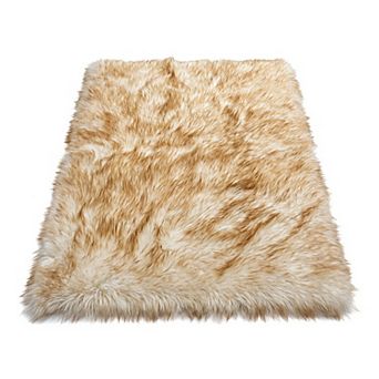 Soft Shaggy Area Rug, Ultra Fluffy Bedroom Rugs, Non-Slip Fuzzy Furry Carpet for Room 24"x16"