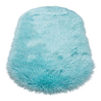 Soft Shaggy Area Rug Ultra Fluffy Bedroom Rugs, Non-Slip Fuzzy Furry Carpet for Nursery 24"x16"