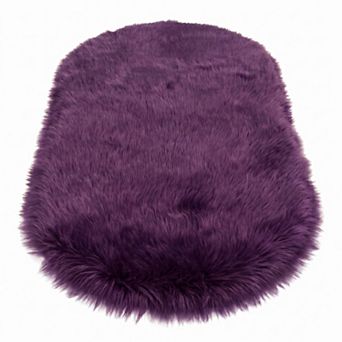 Soft Shaggy Area Rug Ultra Fluffy Bedroom Rugs, Non-Slip Fuzzy Furry Carpet for Nursery 24"x16"