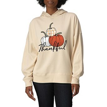 Women's Thankful Pumpkins Oversized Fleece Hoodie Sweatshirt
