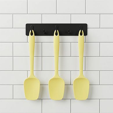 Silicone Spatula Set, 3-Piece Kitchen Utensils Set with Heat-Resistant Spatula