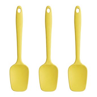 Silicone Spatula Set, 3 pc Kitchen Utensils Set with Heat-Resistant Spatula