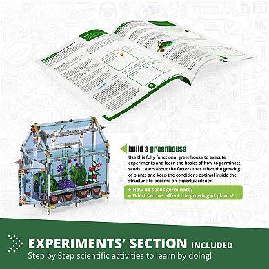 Engino Botanic Laboratory 4-Models Educational Toy Structure Brick Building Set