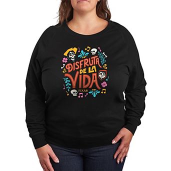 Plus Size Disney / Pixar's Coco "Disfruta de la Vida" French Terry Long Sleeve Tee