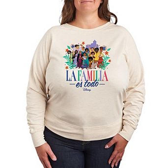 Plus Size Disney's Encanto "La Familia Es Todo" French Terry Long Sleeve Tee