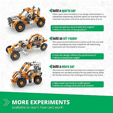 Engino Discovering STEM 10-Model Toy Vehicle Building Set