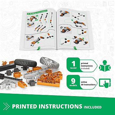 Engino Discovering STEM 10-Model Toy Vehicle Building Set