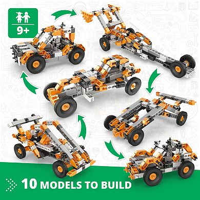 Engino Discovering STEM 10-Model Toy Vehicle Building Set