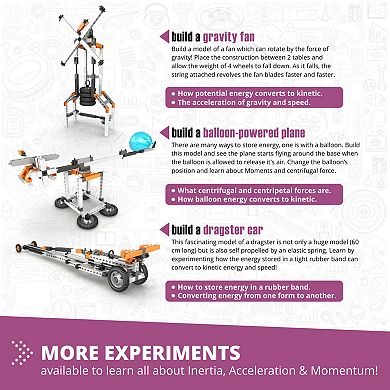 Engino Discovering STEM Newton's Laws 8-Model Building Set Physics Toy