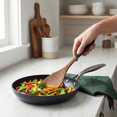 12.8x3.1 inch Kitchen Spatula, Heat-Resistant Cooking Utensils with Long Handle, Non-Stick