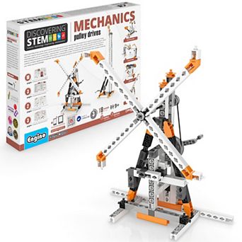 Engino Mechanics Pulley Drives 8-Model Toy Machine Building Set