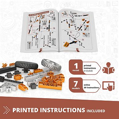Engino Mechanics Pulley Drives 8-Model Toy Machine Building Set