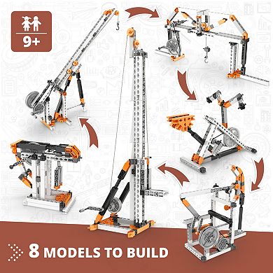 Engino Mechanics Pulley Drives 8-Model Toy Machine Building Set