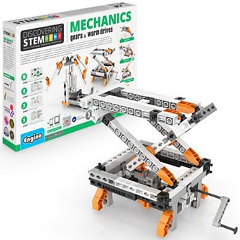 Engino Discovering STEM Mechanics Gears & Worm Drives 12-Model Building Set