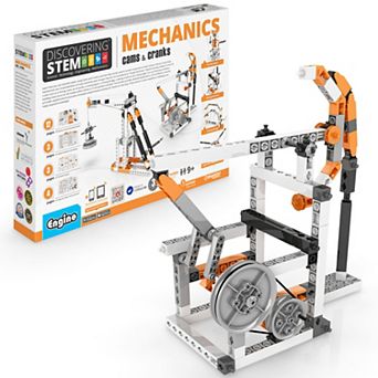 Engino Discovering STEM Mechanics Cams & Cranks 8-Model Toy Machine Building Set