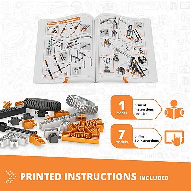 Engino Discovering STEM Mechanics Cams & Cranks 8-Model Toy Machine Building Set
